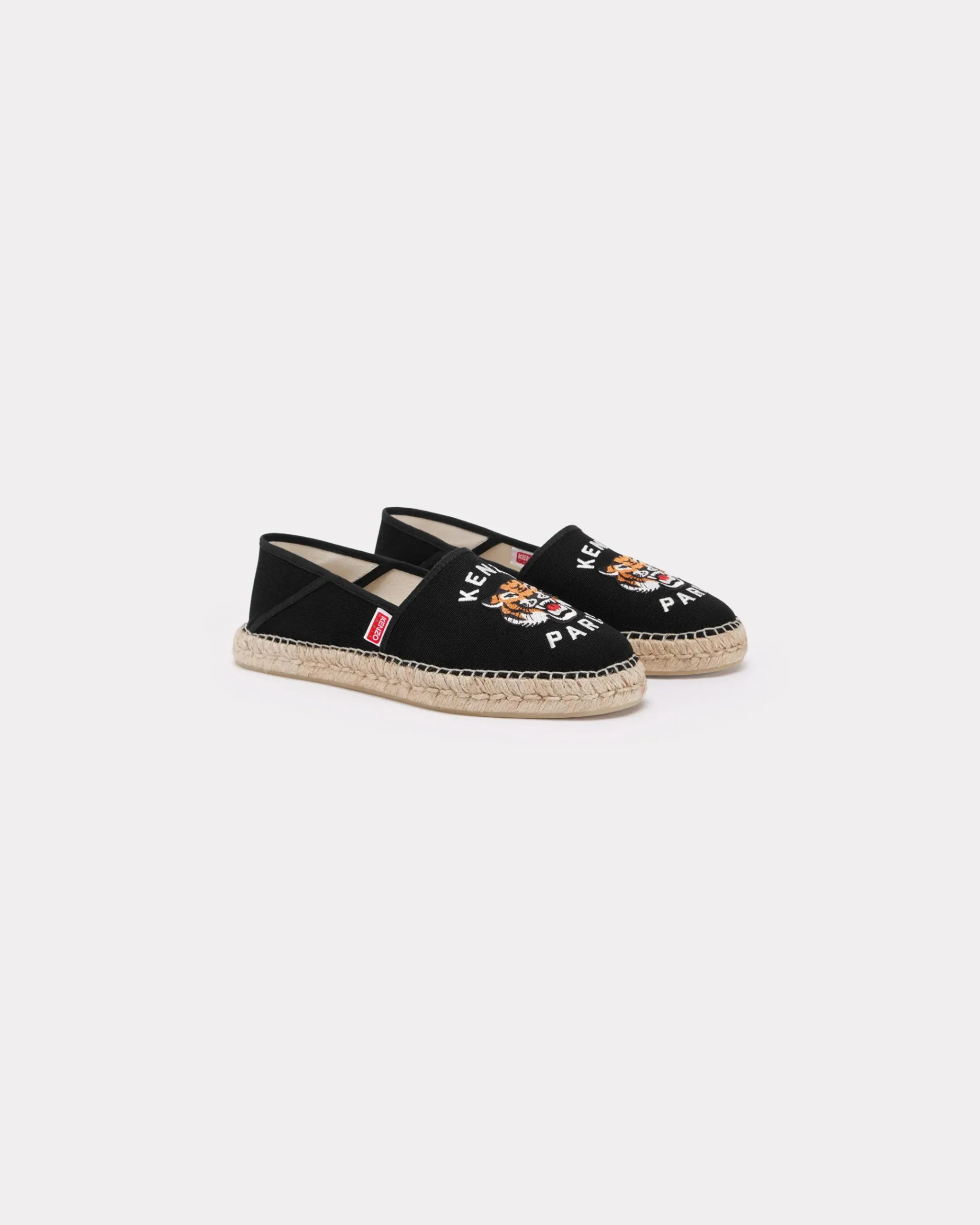 Hot Alpargatas ' Lucky Tiger' de lona bordadas Mujer/Hombre Mules Y Espadrilles|Lucky Tiger