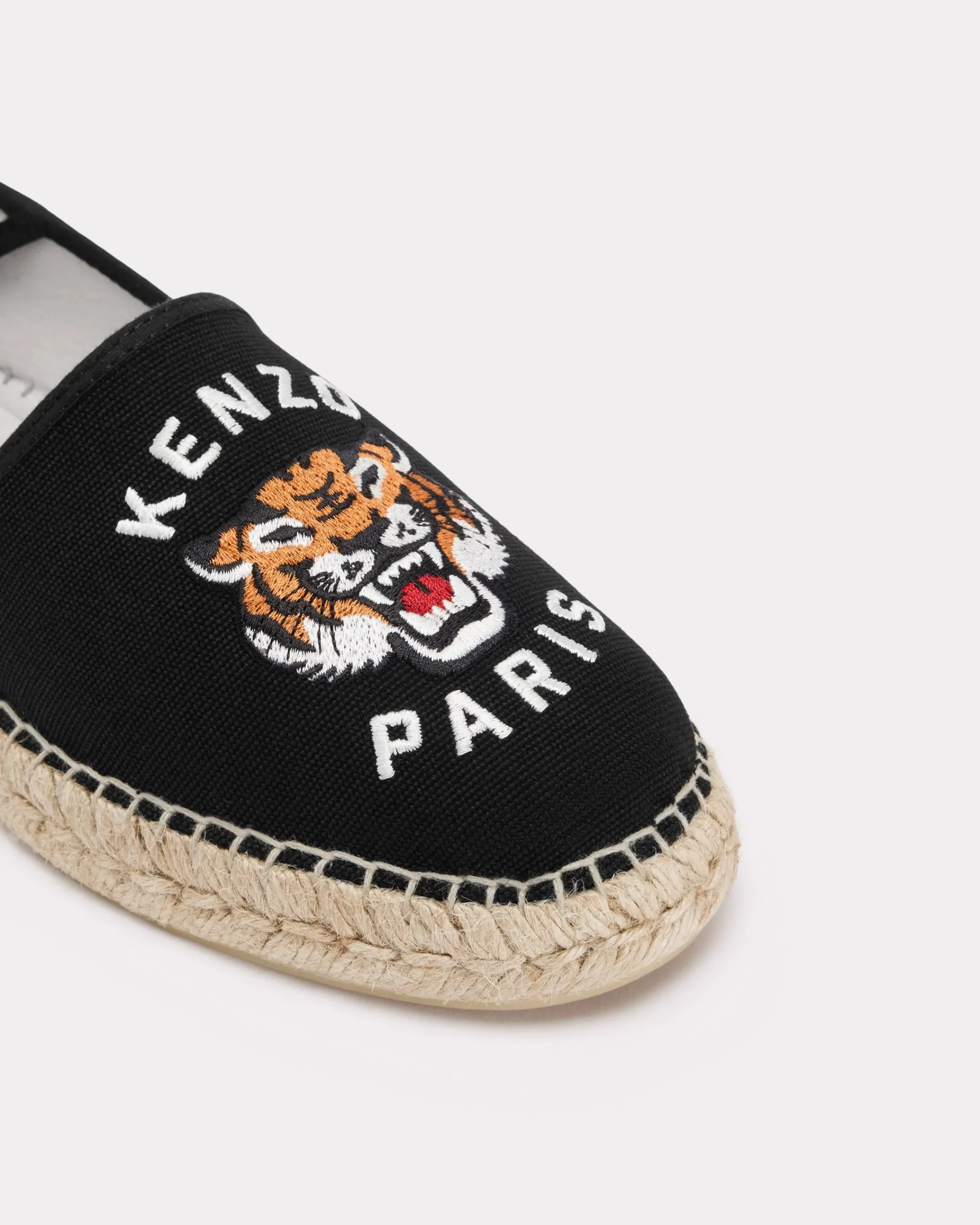 Hot Alpargatas ' Lucky Tiger' de lona bordadas Mujer/Hombre Mules Y Espadrilles|Lucky Tiger