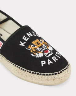 New Alpargatas ' Lucky Tiger' de lona bordadas Mujer/Hombre Lucky Tiger|Mules Y Espadrilles