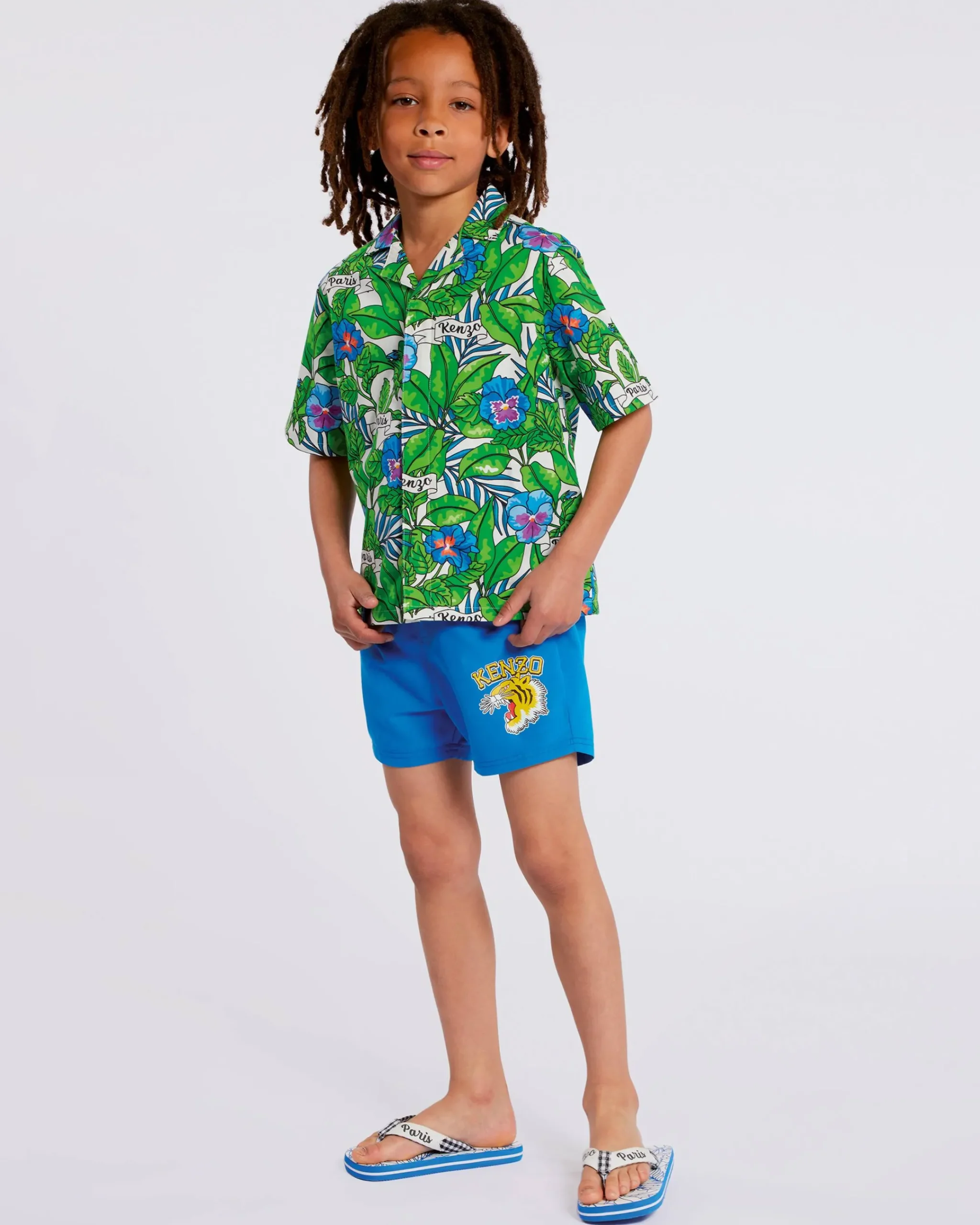 Online Ba&ntilde;ador tipo shorts con tigre Niños Niños (3-12 años)