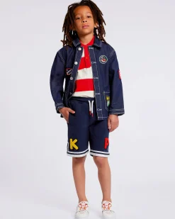 Fashion Bermudas nido de abeja bordadas 'Sailor' Niños Niños (3-12 años)