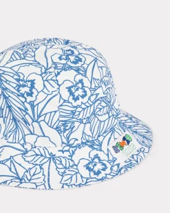 Shop Bob de lona de algod&oacute;n estampado 'Flower' Niños Niños (3-12 años)