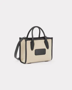 Discount Bolso tote peque&ntilde;o ' 18' de lona y piel Mujer Bolsos Mujer|Novedades