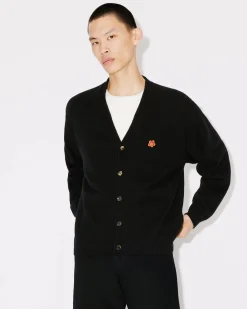 New Cárdigan de lana logo 'Boke Flower' bordado Hombre Jerseis