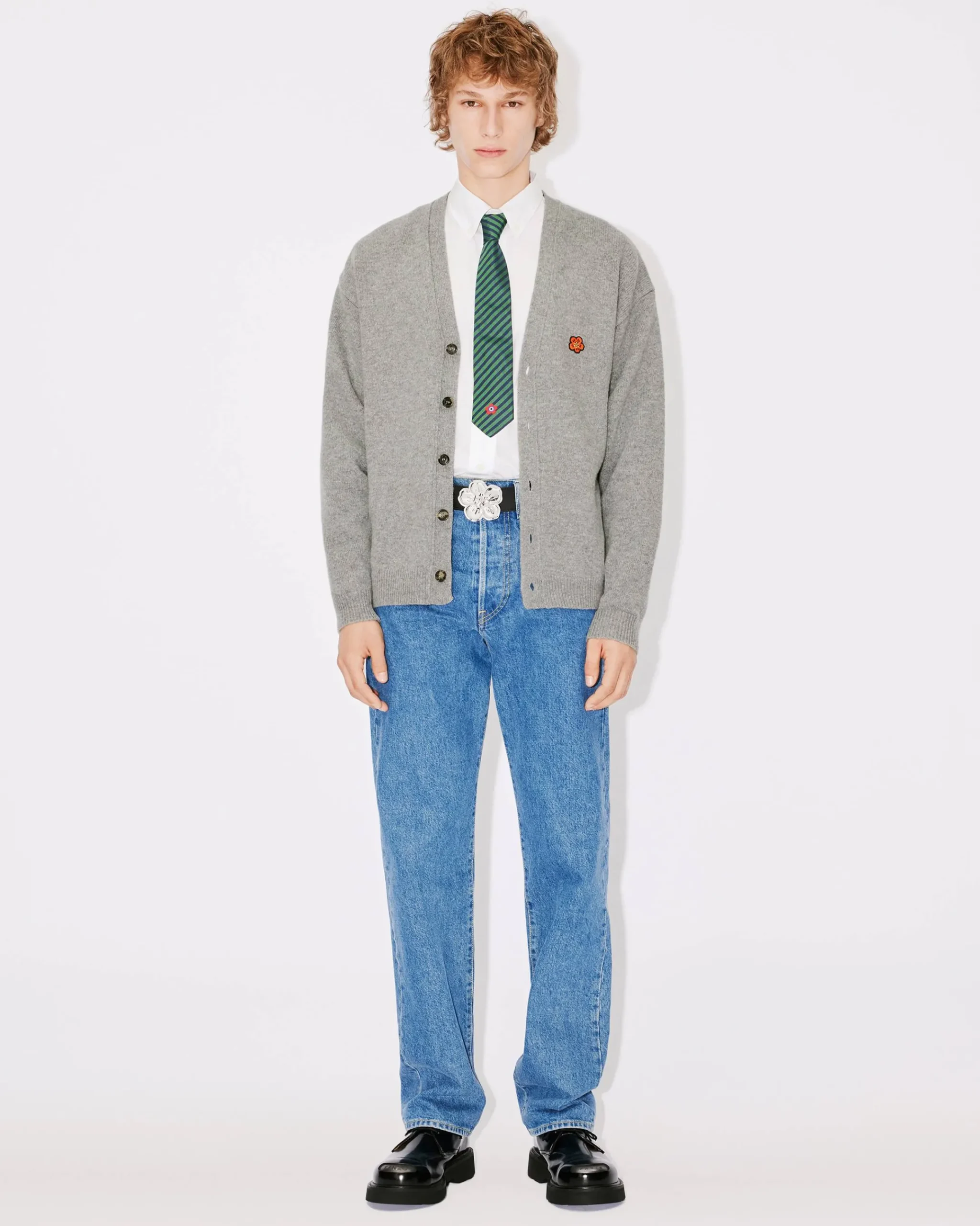 Cheap Cárdigan de lana logo 'Boke Flower' bordado Hombre Jerseis