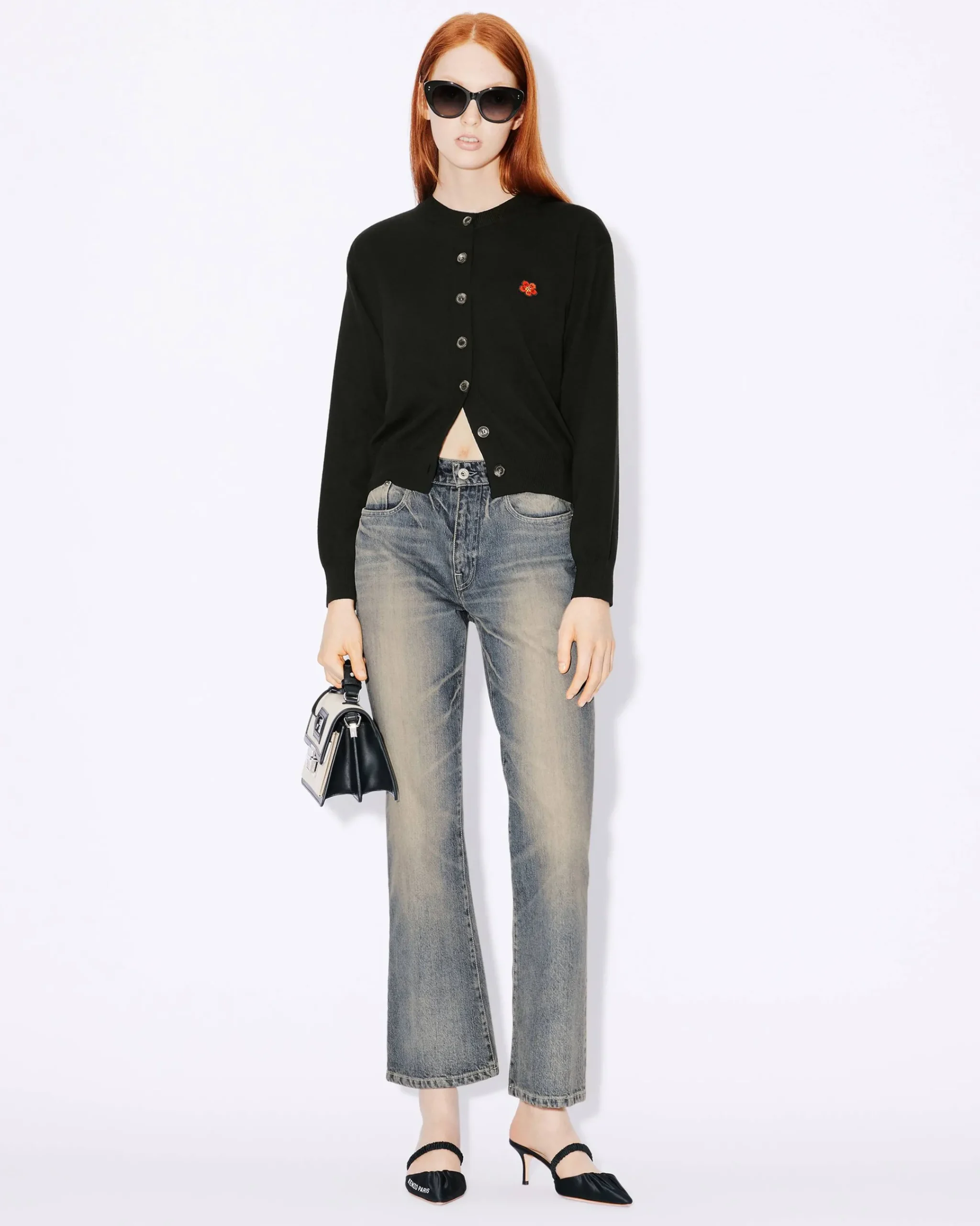 New Cárdigan de lana RWS con bordado 'Boke Crest Crew' Mujer Jerséis|Boke Flower