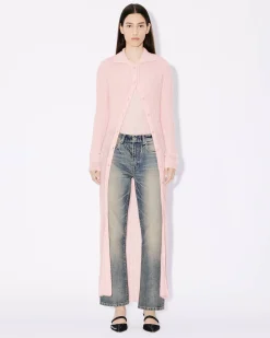 Flash Sale Cárdigan largo con efecto transparente Mujer Jerséis|Regalos