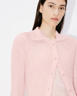 Flash Sale Cárdigan largo con efecto transparente Mujer Jerséis|Regalos