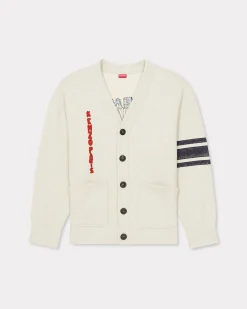 Best Sale Cárdigan superoversize con bordado ' Drawn Varsity' Hombre Sudaderas y Hoodies|Novedades
