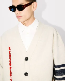 Best Sale C&aacute;rdigan superoversize con bordado ' Drawn Varsity' Hombre Sudaderas y Hoodies|Novedades