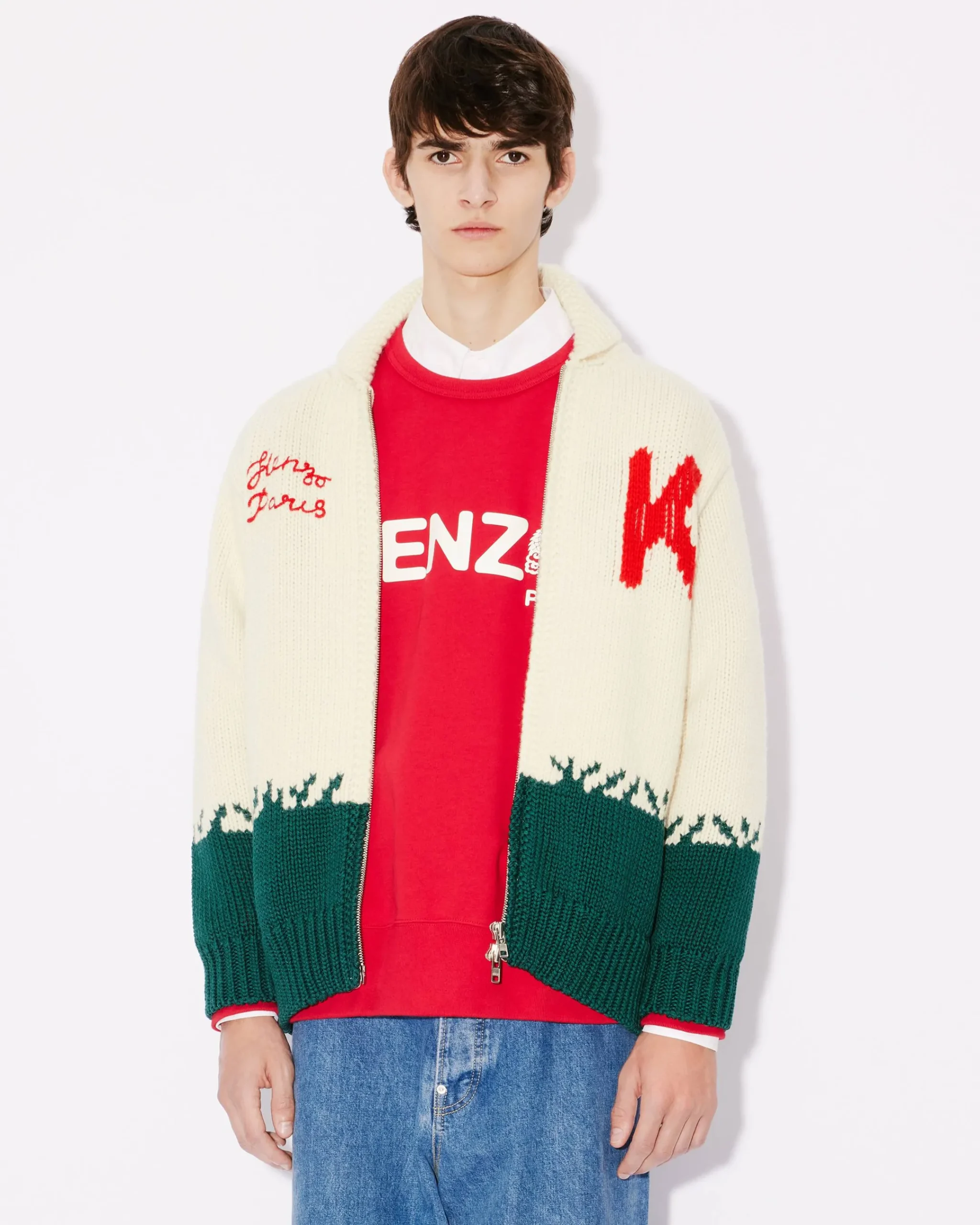 New Cárdigan unisex con cremallera 'Year of the Dragon' Mujer/Hombre Jerséis|Jerseis