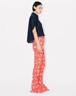 Best Sale Camisa cropped ' Boke Flower' Mujer Camisas y Tops|Novedades