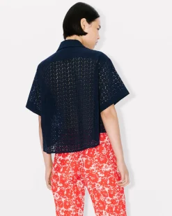 Best Sale Camisa cropped ' Boke Flower' Mujer Camisas y Tops|Novedades