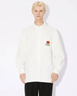 Store Camisa oversize bordada 'Boke Flower Crest' Hombre Camisas|Boke Flower
