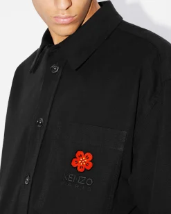 Clearance Camisa oversize bordada 'Boke Flower Crest' Hombre Boke Flower|Camisas