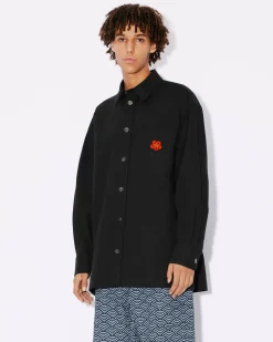 Clearance Camisa oversize bordada 'Boke Flower Crest' Hombre Boke Flower|Camisas
