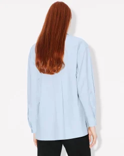 Fashion Camisa oversize con bordado 'Boke Flower' Mujer Camisas y Tops|Boke Flower