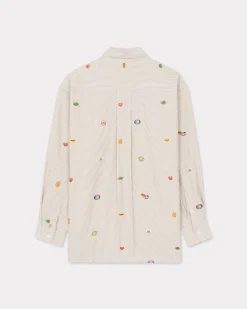Flash Sale Camisa oversize con 'pegatinas de fruta ' Hombre Camisas|Novedades