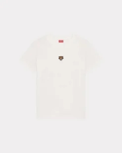 Best Sale Camiseta clásica bordada 'Lucky Tiger Crest' Mujer Camisetas y Polos|Novedades