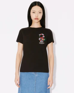 Online Camiseta cl&aacute;sica con parche 'Year of the Dragon' bordado Mujer Camisetas y Polos