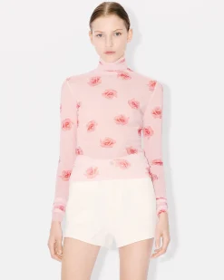 Best Sale Camiseta de cuello alto ' Rose' Mujer Camisas y Tops|Campaign Looks