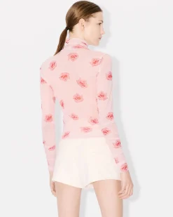 Best Sale Camiseta de cuello alto ' Rose' Mujer Camisas y Tops|Campaign Looks