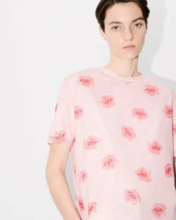Discount Camiseta de doble capa ' Rose' Mujer Camisas y Tops|Novedades