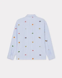 New Camiseta de hombros ca&iacute;dos ' Fruit Stickers' Mujer Camisas y Tops|Novedades