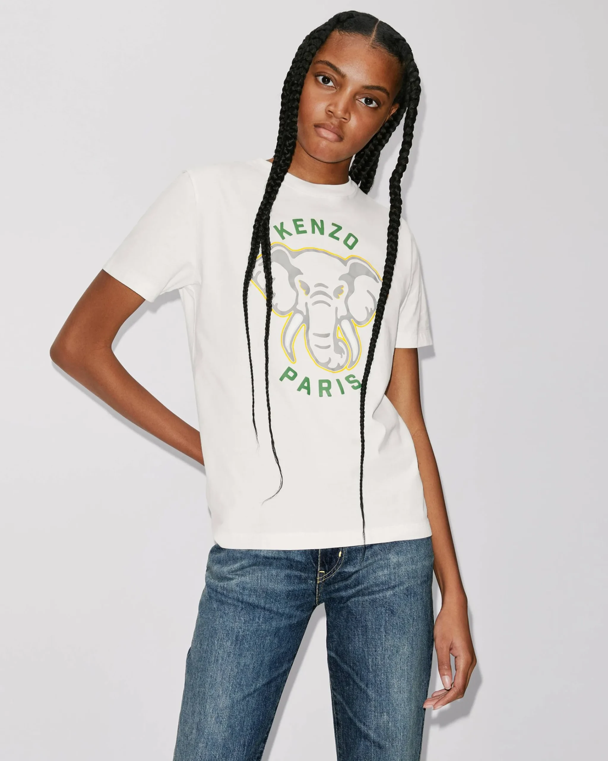 Store Camiseta holgada Éléphant 'Varsity Jungle' Mujer Camisetas y Polos