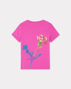 Outlet Camiseta ' Drawn Flowers' Mujer Camisetas y Polos|Novedades