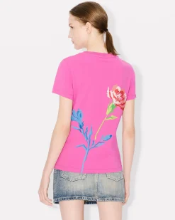 Outlet Camiseta ' Drawn Flowers' Mujer Camisetas y Polos|Novedades