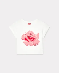 Online Camiseta micro fit ' Rose' Mujer Camisetas y Polos|Novedades