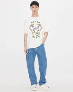 Sale Camiseta oversize &Eacute;l&eacute;phant 'Varsity Jungle' Hombre Camisetas y Polos