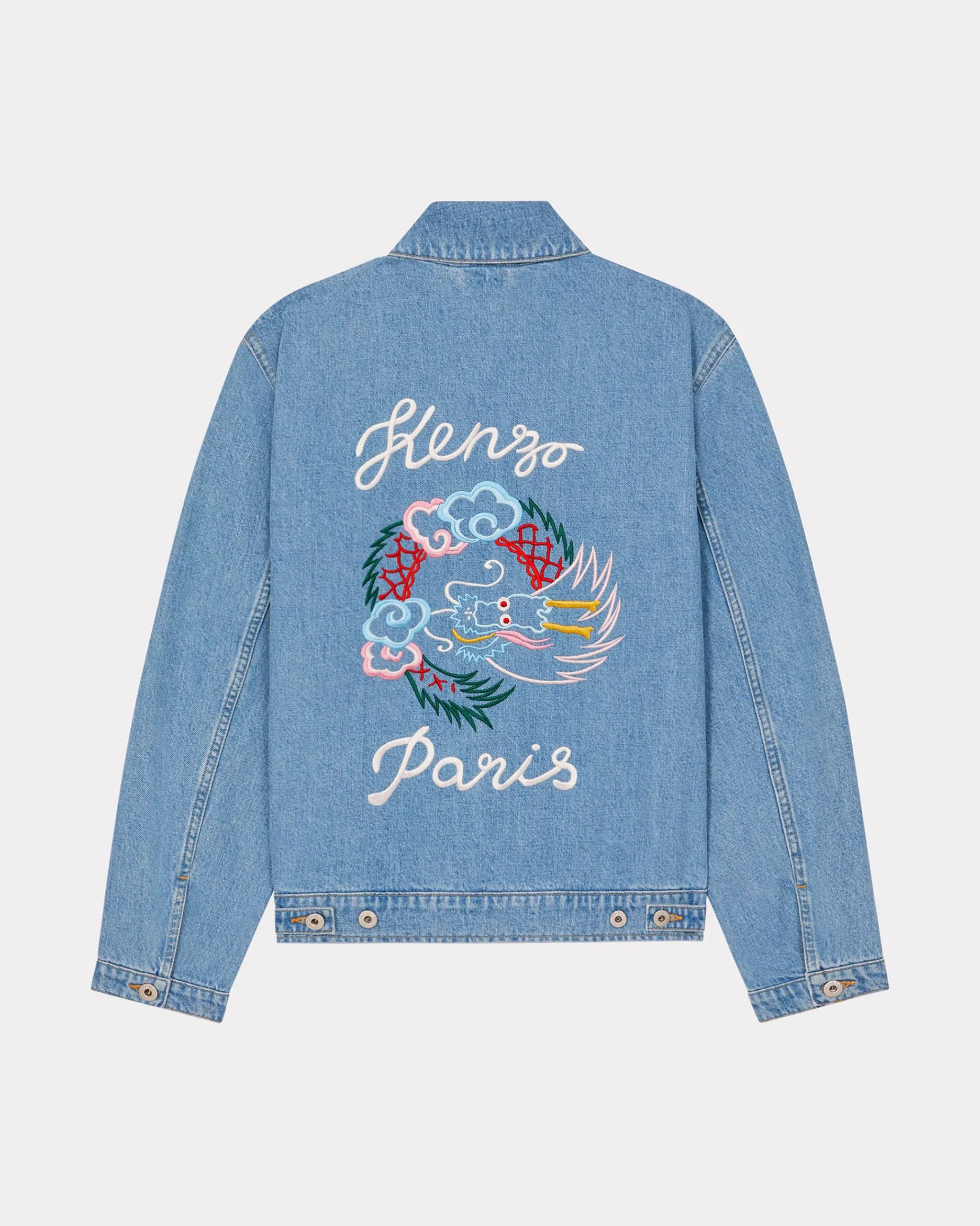 Online Cazadora Trucker con bordado 'Year of the Dragon' Mujer Denim|Chaquetas y Abrigos