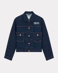 Flash Sale Chaqueta Trucker vaquera con bordado 'Year of the Dragon' Mujer/Hombre Denim|Chaquetas y Abrigos