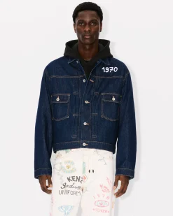 Flash Sale Chaqueta Trucker vaquera con bordado 'Year of the Dragon' Mujer/Hombre Denim|Chaquetas y Abrigos