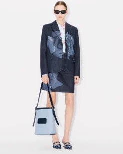 Fashion Chaqueta vaquera con bordado ' Rose' Mujer Denim|Chaquetas y Abrigos