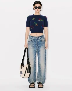 Discount Jersey bordado ' Drawn Flowers' Mujer Jerséis|Novedades
