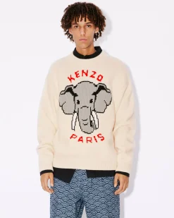 Clearance Jersey con motivo ' &Eacute;l&eacute;phant' bordado Hombre Jerseis