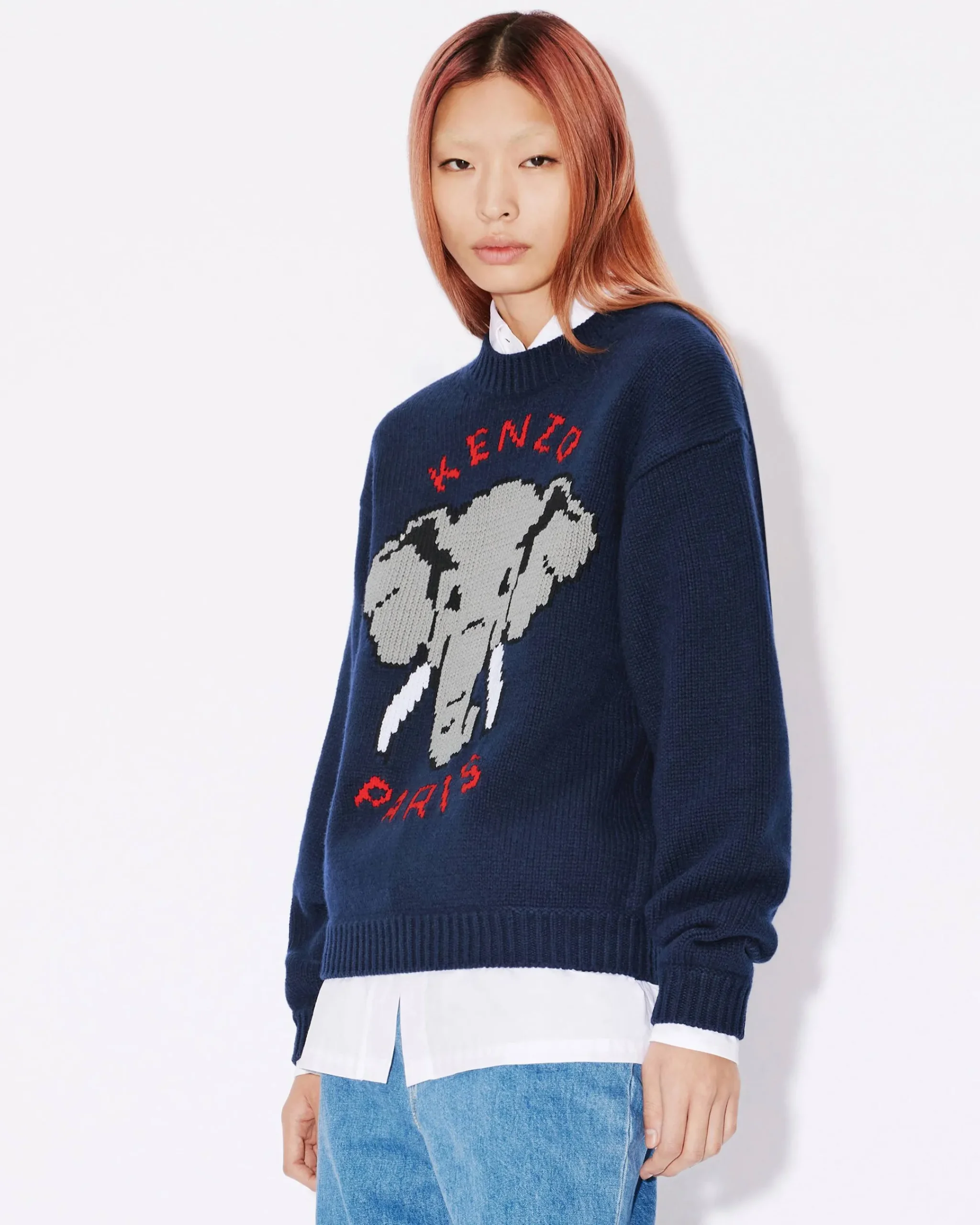 Cheap Jersey de lana ' Éléphant' Mujer Jerséis