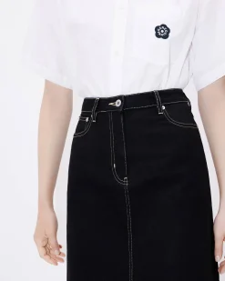 Sale Minifalda de tejido denim japon&eacute;s Mujer Denim|Vestidos y Faldas