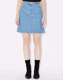 Fashion Minifalda de tejido denim japon&eacute;s con bordado 'Year of the Dragon' Mujer Denim|Vestidos y Faldas