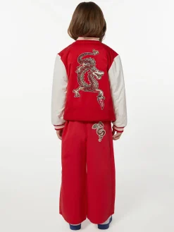 Discount Pantal&oacute;n bordado de algod&oacute;n 'Year of the Dragon' Niñas (3-12 años)