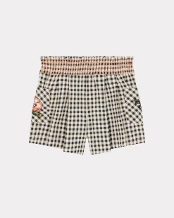 Shop Pantal&oacute;n corto bordado 'Flower' Niñas (3-12 años)