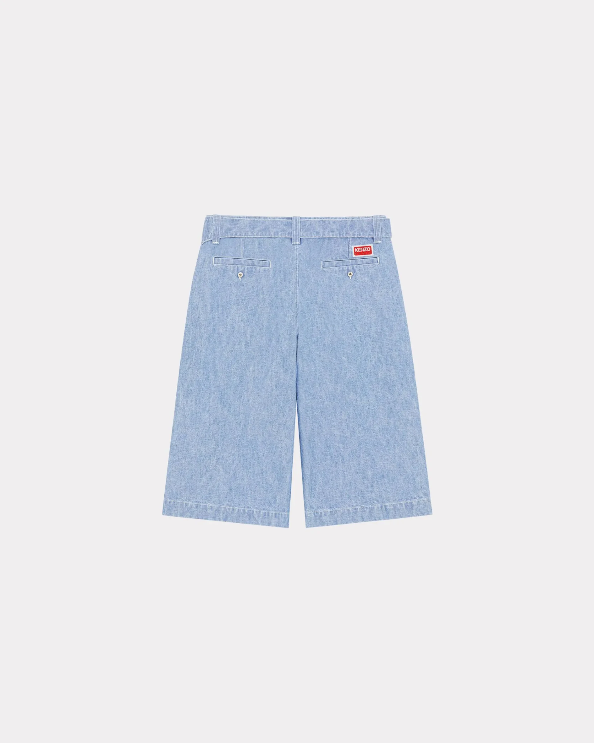 Shop Pantalón corto vaquero de estilo militar Hombre Denim|Pantalones