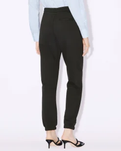 New Pantal&oacute;n de ch&aacute;ndal con parche 'Boke Flower' bordado Mujer Pantalones y Shorts|Boke Flower