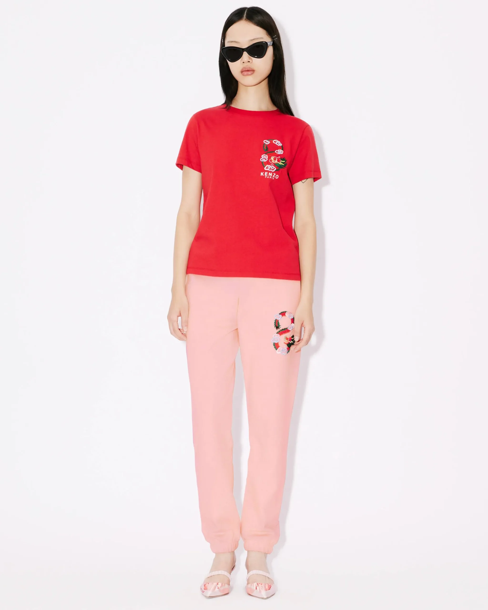 Store Pantalón de chándal bordado 'Year of the Dragon' Mujer Pantalones y Shorts|Regalos