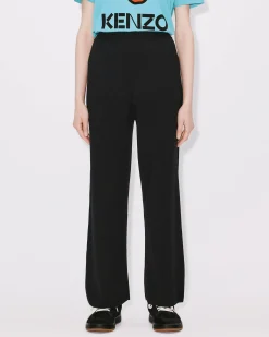 Fashion Pantal&oacute;n de lana merino con escudo 'Boke Flower' Mujer Pantalones y Shorts|Boke Flower
