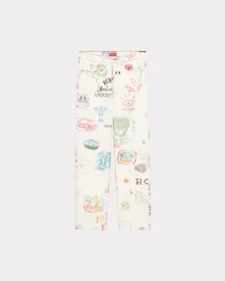 Hot Pantalón recto Asagao ' Drawn Varsity' Hombre Denim|Pantalones