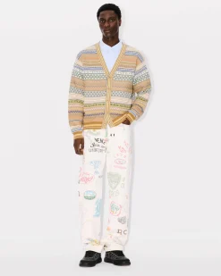 Hot Pantalón recto Asagao ' Drawn Varsity' Hombre Denim|Pantalones
